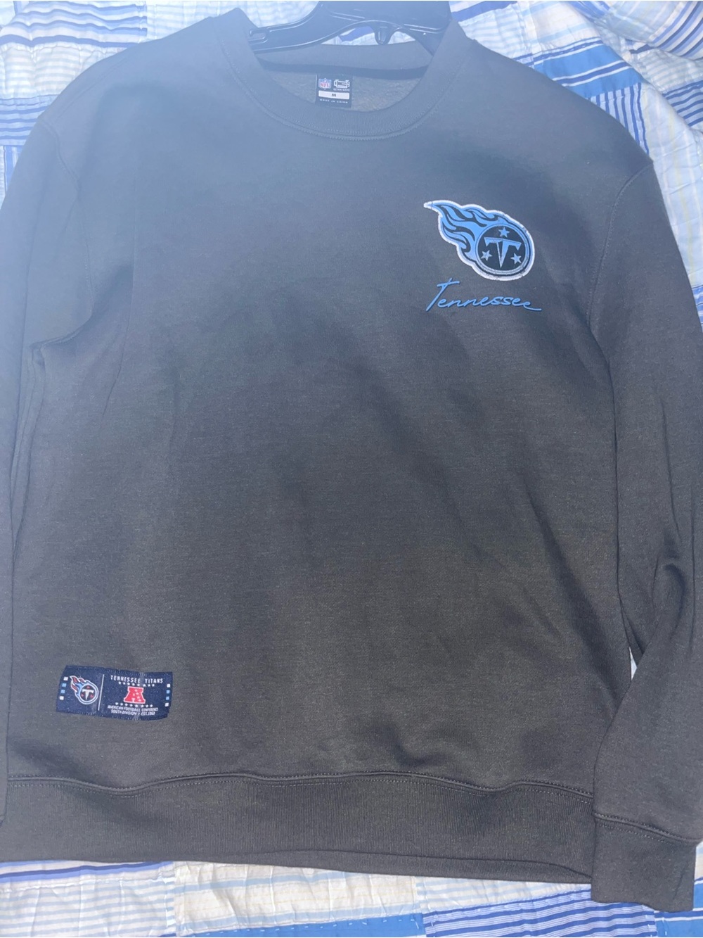 Tennessee Titans Black Crewneck Sweatshirt